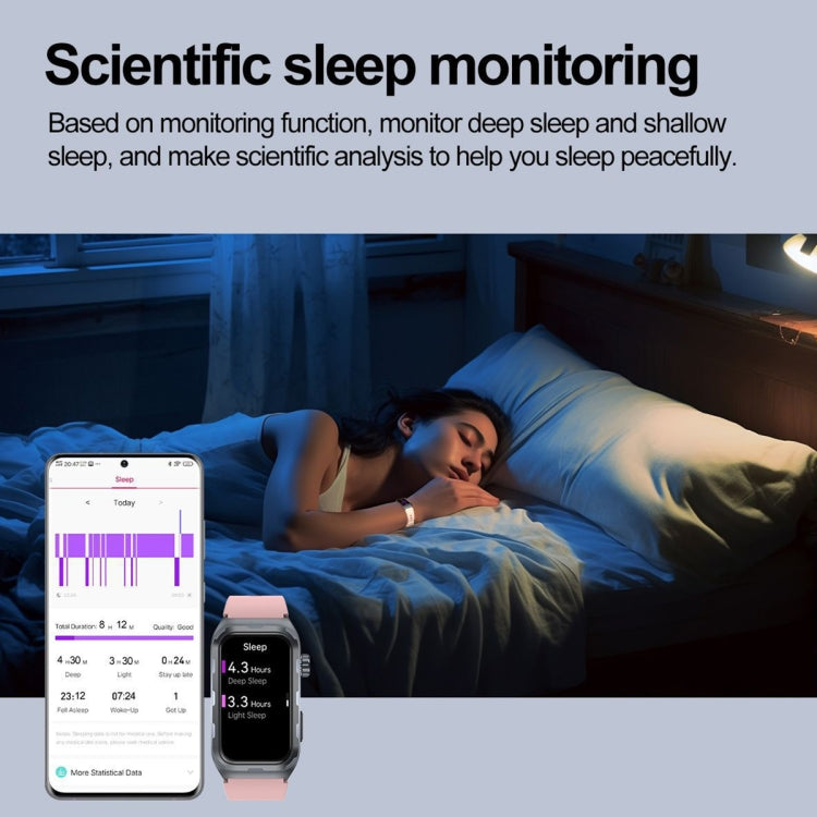 TK79 1.47 inch IP68 Waterproof Smart Watch, Support ECG / Blood Glucose / Blood Oxygen Monitoring / Uric Acid(Blue) - Smart Wristbands by PMC TechLife | Online Shopping South Africa | PMC TechLife | Buy Now Pay Later Mobicred