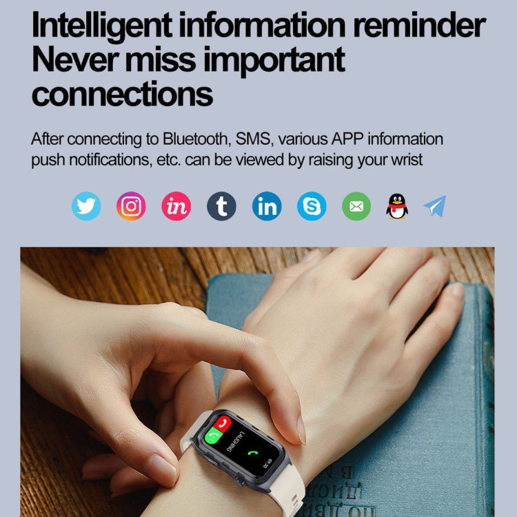 TK79 1.47 inch IP68 Waterproof Smart Watch, Support ECG / Blood Glucose / Blood Oxygen Monitoring / Uric Acid(Blue) - Smart Wristbands by PMC TechLife | Online Shopping South Africa | PMC TechLife | Buy Now Pay Later Mobicred