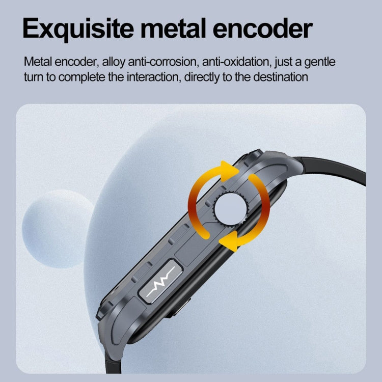 TK79 1.47 inch IP68 Waterproof Smart Watch, Support ECG / Blood Glucose / Blood Oxygen Monitoring / Uric Acid(Black) - Smart Wristbands by PMC TechLife | Online Shopping South Africa | PMC TechLife | Buy Now Pay Later Mobicred