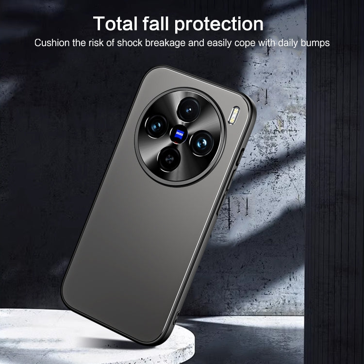 For vivo X100 / X100 Pro R-JUST RJ-61 Electroplating Frosted TPU + PC Phone Case(Blue) - X100 Cases by R-JUST | Online Shopping South Africa | PMC TechLife