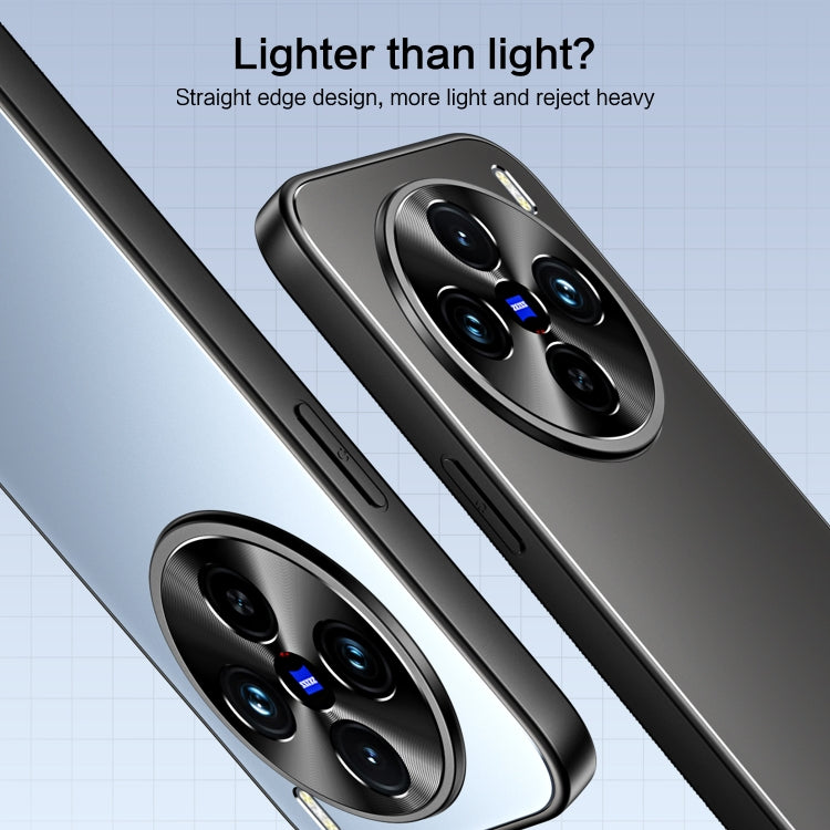 For vivo X100 / X100 Pro R-JUST RJ-61 Electroplating Frosted TPU + PC Phone Case with Holder(Silver) - X100 Cases by R-JUST | Online Shopping South Africa | PMC TechLife