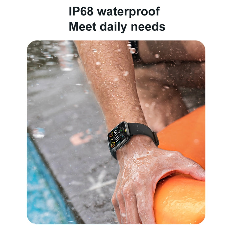 HD12 1.75 inch IP68 Waterproof Smart Watch, Support Blood Oxygen Monitoring(Black) - Smart Wristbands by PMC TechLife | Online Shopping South Africa | PMC TechLife