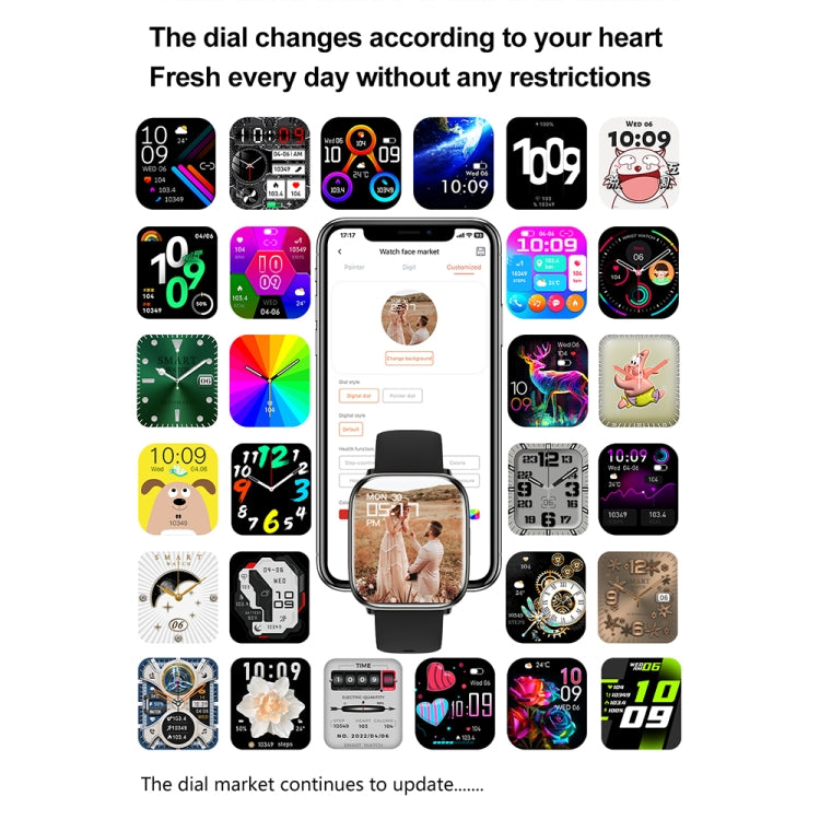 HD12 1.75 inch IP68 Waterproof Smart Watch, Support Blood Oxygen Monitoring(Pink) - Smart Wristbands by PMC TechLife | Online Shopping South Africa | PMC TechLife | Buy Now Pay Later Mobicred