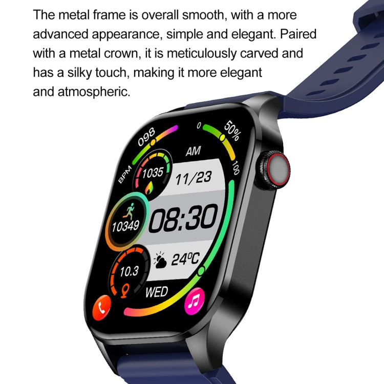 T98 2.04 inch IP68 Waterproof Bluetooth Call Smart Watch, Support Blood Oxygen Monitoring(Blue) - free shipping - PMC TechLife - Order now!