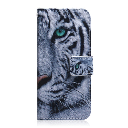 For Google Pixel 9 Coloured Drawing Flip Leather Phone Case(Tiger) - Google Cases by PMC Jewellery | Online Shopping South Africa | PMC Jewellery | Buy Now Pay Later Mobicred