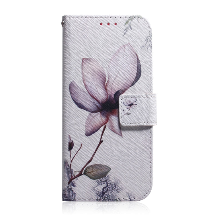 For Google Pixel 9 Coloured Drawing Flip Leather Phone Case(Magnolia) - Google Cases by PMC Jewellery | Online Shopping South Africa | PMC Jewellery | Buy Now Pay Later Mobicred