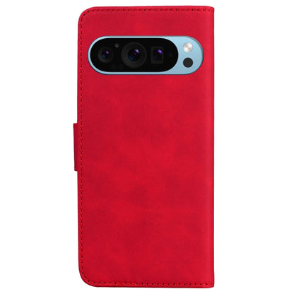 For Google Pixel 9 Pro Skin Feel Pure Color Flip Leather Phone Case(Red) - Google Cases by PMC Jewellery | Online Shopping South Africa | PMC Jewellery | Buy Now Pay Later Mobicred