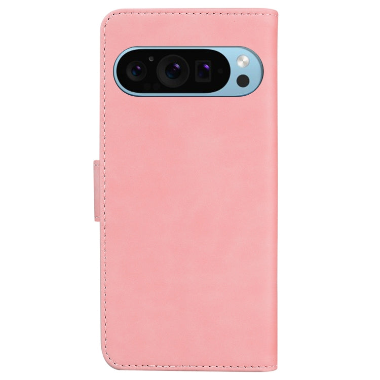 For Google Pixel 9 Pro Skin Feel Pure Color Flip Leather Phone Case(Pink) - Google Cases by PMC Jewellery | Online Shopping South Africa | PMC Jewellery | Buy Now Pay Later Mobicred