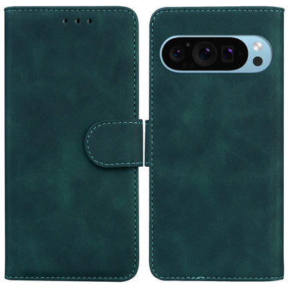 For Google Pixel 9 Skin Feel Pure Color Flip Leather Phone Case(Green) - Google Cases by PMC Jewellery | Online Shopping South Africa | PMC Jewellery | Buy Now Pay Later Mobicred