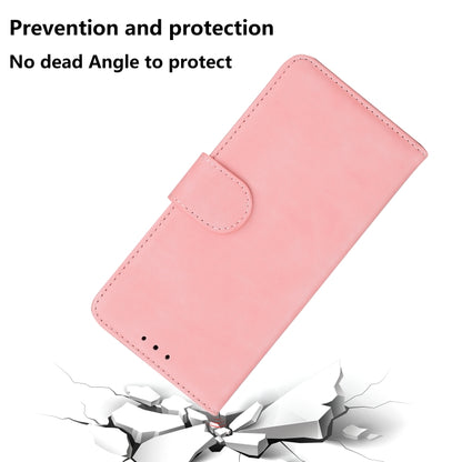 For Google Pixel 9 Skin Feel Pure Color Flip Leather Phone Case(Pink) - Google Cases by PMC Jewellery | Online Shopping South Africa | PMC Jewellery | Buy Now Pay Later Mobicred