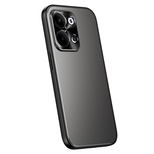 For OPPO Reno9 / Reno9 Pro R-JUST RJ-61 Electroplating Frosted TPU + PC Phone Case(Grey) - OPPO Cases by R-JUST | Online Shopping South Africa | PMC Jewellery