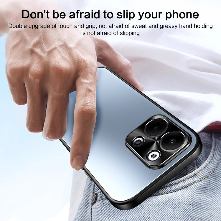 For OPPO Reno9 / Reno9 Pro R-JUST RJ-61 Electroplating Frosted TPU + PC Phone Case(Pink) - OPPO Cases by R-JUST | Online Shopping South Africa | PMC TechLife