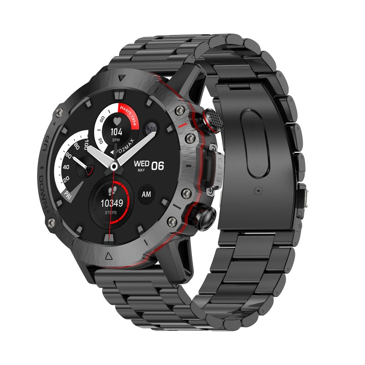 LEMFO ELF3 1.39 inch TFT Round Screen Outdoor Steel Strap Smart Watch Supports Blood Oxygen Monitoring(Black) - free shipping - PMC TechLife - Order now!