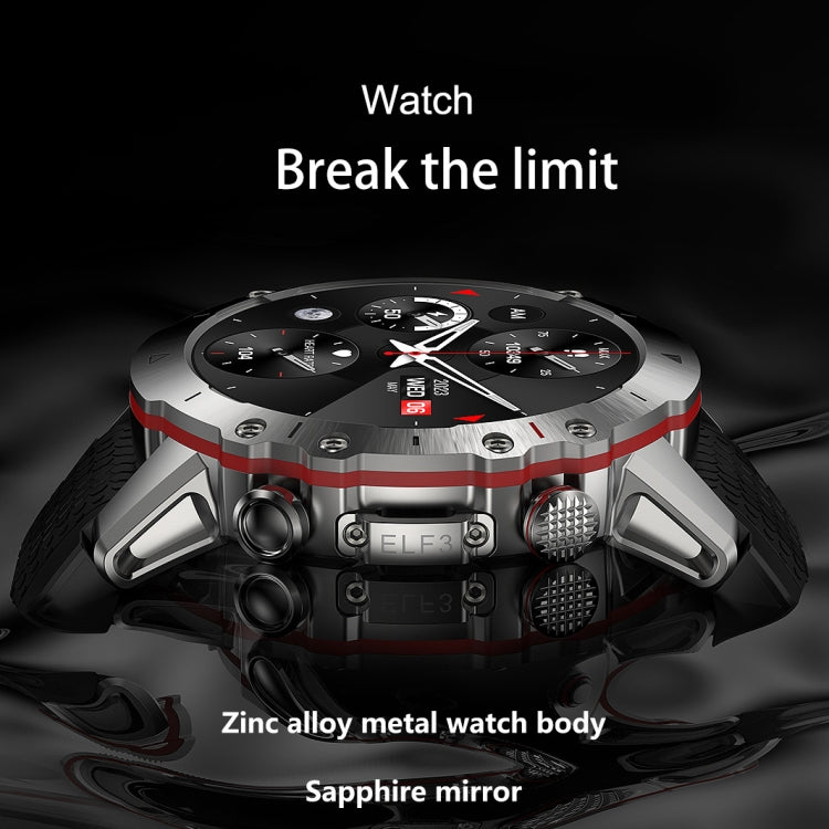 LEMFO ELF3 1.39 inch TFT Round Screen Outdoor Steel Strap Smart Watch Supports Blood Oxygen Monitoring(Black) - free shipping - PMC TechLife - Order now!