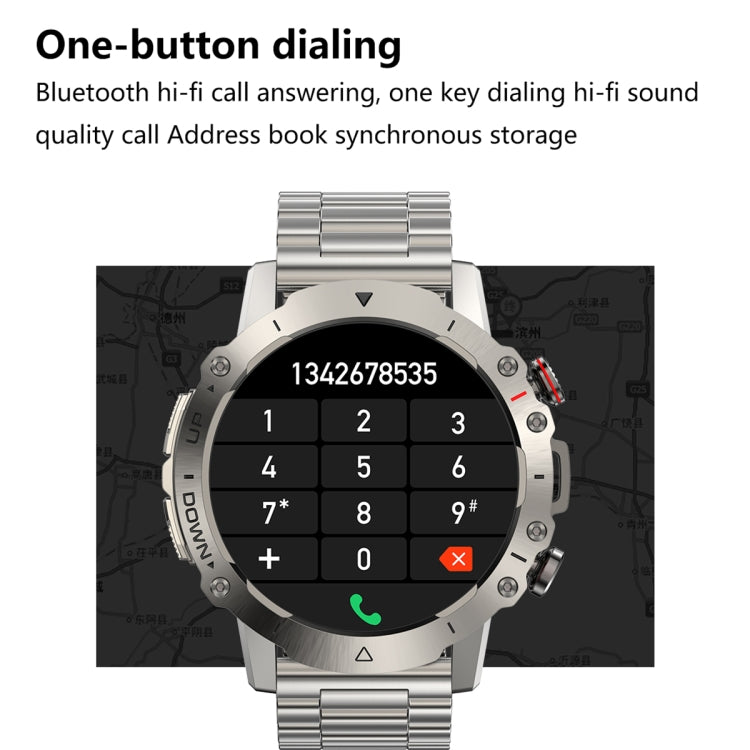 LEMFO ELF3 1.39 inch TFT Round Screen Outdoor Steel Strap Smart Watch Supports Blood Oxygen Monitoring(Silver) - free shipping - PMC TechLife - Order now!