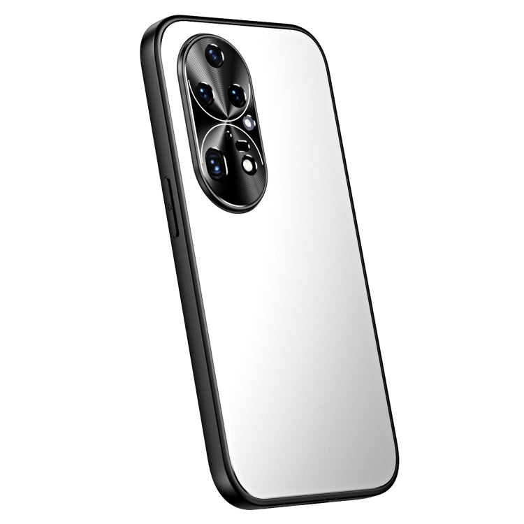 For Huawei P50 Pro R-JUST RJ-61 Electroplating Frosted TPU + PC Phone Case(Silver) - Huawei Cases by R-JUST | Online Shopping South Africa | PMC TechLife | Buy Now Pay Later Mobicred