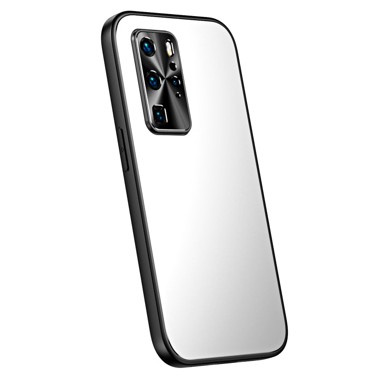 For Huawei P40 Pro R-JUST RJ-61 Electroplating Frosted TPU + PC Phone Case(Silver) - Huawei Cases by R-JUST | Online Shopping South Africa | PMC TechLife | Buy Now Pay Later Mobicred
