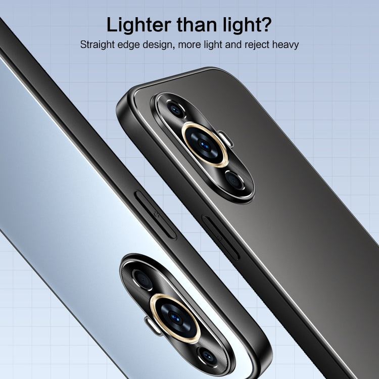 For Huawei nova 11 Pro R-JUST RJ-61 Electroplating Frosted TPU + PC Phone Case(Grey) - Huawei Cases by R-JUST | Online Shopping South Africa | PMC TechLife | Buy Now Pay Later Mobicred