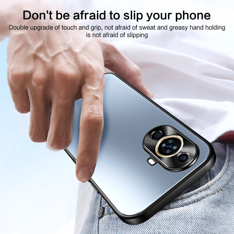 For Huawei nova 11 R-JUST RJ-61 Electroplating Frosted TPU + PC Phone Case(Silver) - Huawei Cases by R-JUST | Online Shopping South Africa | PMC TechLife | Buy Now Pay Later Mobicred