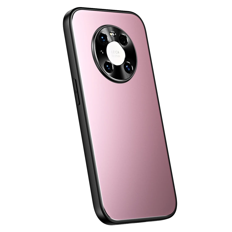 For Huawei Mate 40 Pro R-JUST RJ-61 Electroplating Frosted TPU + PC Phone Case(Pink) - Huawei Cases by R-JUST | Online Shopping South Africa | PMC TechLife | Buy Now Pay Later Mobicred