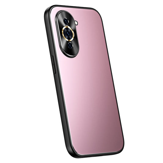 For Huawei nova 10 R-JUST RJ-61 Electroplating Frosted TPU + PC Phone Case(Pink) - Huawei Cases by R-JUST | Online Shopping South Africa | PMC Jewellery