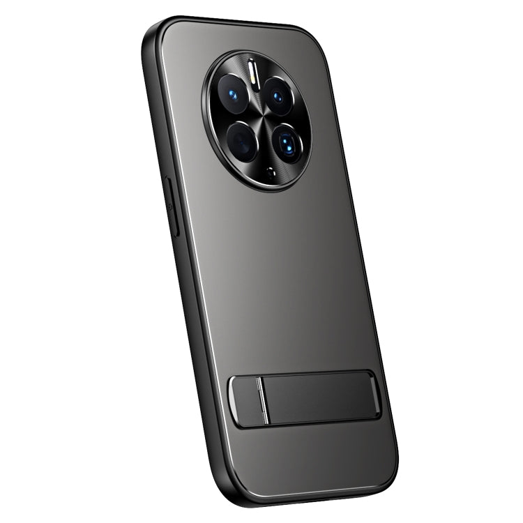 For Huawei Mate 50 R-JUST RJ-61 Electroplating Frosted TPU + PC Phone Case with Holder(Grey) - Huawei Cases by R-JUST | Online Shopping South Africa | PMC TechLife