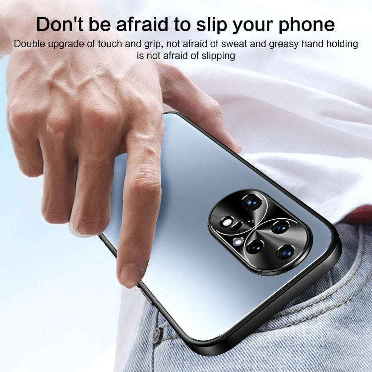 For Huawei P50 Pro R-JUST RJ-61 Electroplating Frosted TPU + PC Phone Case with Holder(Grey) - Huawei Cases by R-JUST | Online Shopping South Africa | PMC TechLife | Buy Now Pay Later Mobicred