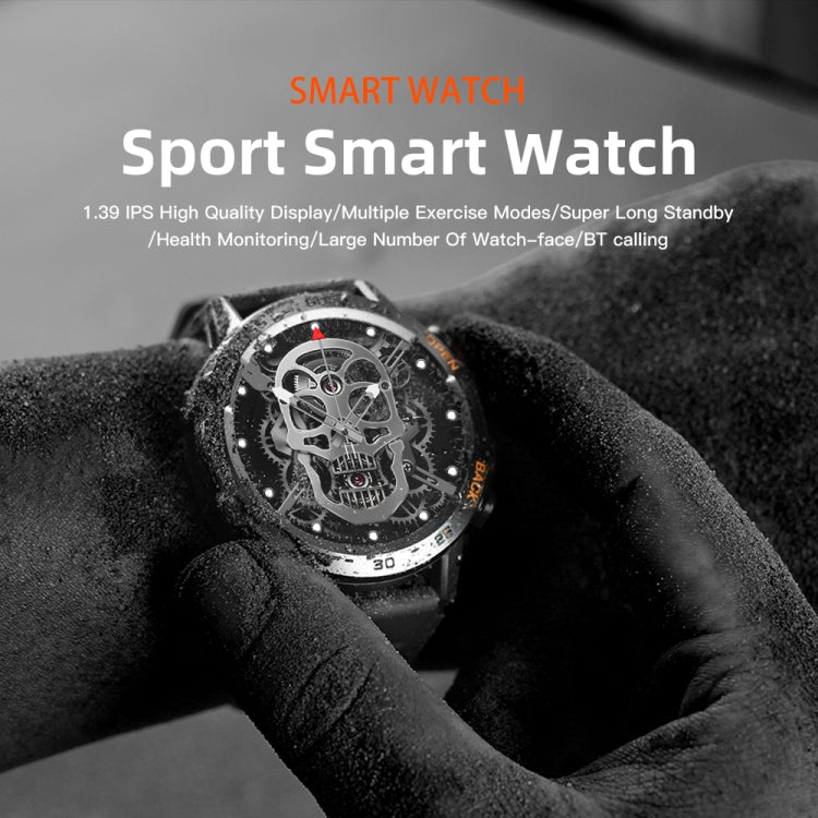 LEMFO K52 1.39 inch IPS Square Screen Smart Watch Supports Bluetooth Calls(Silver Orange) - Smart Watches by LEMFO | Online Shopping South Africa | PMC TechLife | Buy Now Pay Later Mobicred