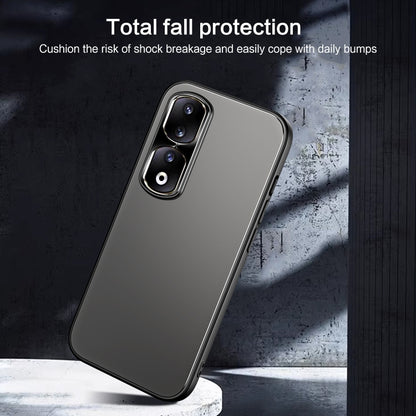 For Honor 90 Pro R-JUST RJ-61 Electroplating Frosted TPU + PC Phone Case(Grey) - Honor Cases by R-JUST | Online Shopping South Africa | PMC Jewellery