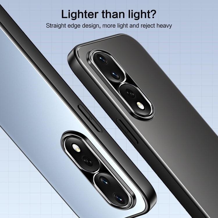 For Honor 80 Pro R-JUST RJ-61 Electroplating Frosted TPU + PC Phone Case(Silver) - Honor Cases by R-JUST | Online Shopping South Africa | PMC TechLife | Buy Now Pay Later Mobicred