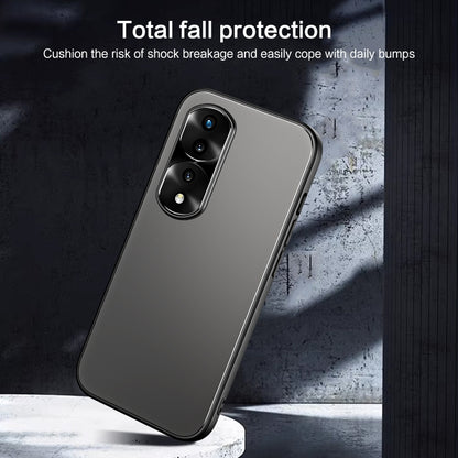 For Honor 70 R-JUST RJ-61 Electroplating Frosted TPU + PC Phone Case(Grey) - Honor Cases by R-JUST | Online Shopping South Africa | PMC Jewellery