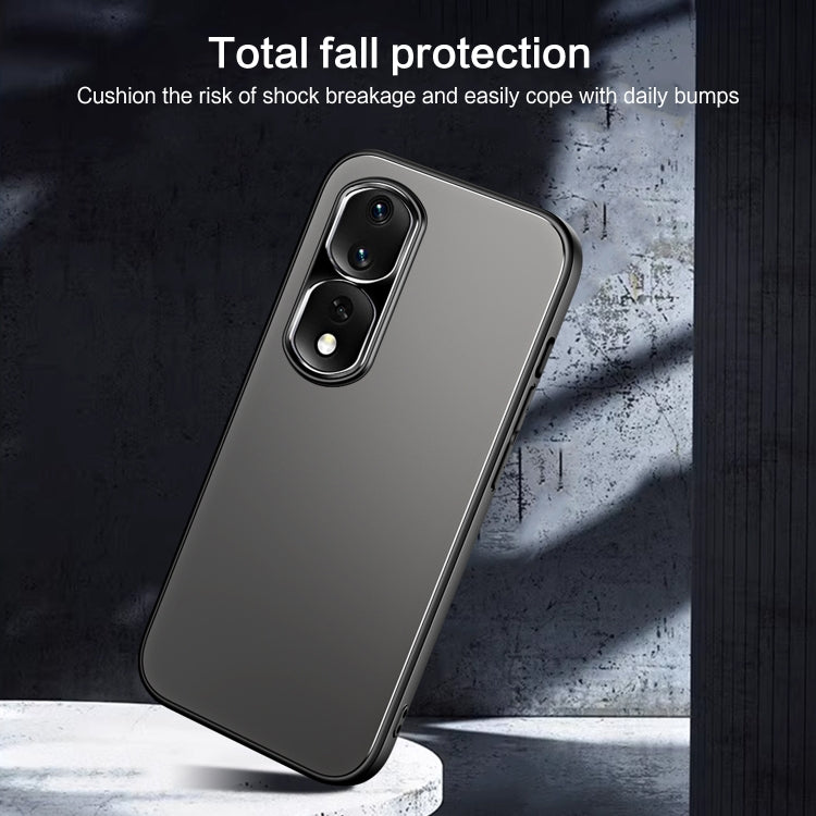 For Honor 80 Pro R-JUST RJ-61 Electroplating Frosted TPU + PC Phone Case with Holder(Pink) - Honor Cases by R-JUST | Online Shopping South Africa | PMC TechLife