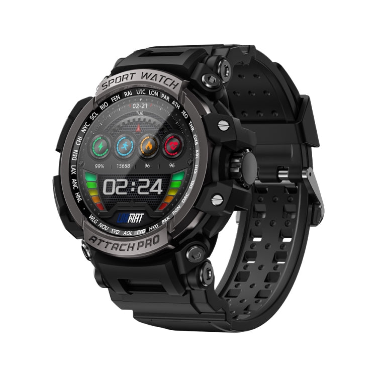 LOKMAT ATTACK Pro 1.39 inch BT5.1 Smart Sport Watch, Support Bluetooth Call / Sleep / Heart Rate / Blood Pressure Health Monitor(Silver Black) - free shipping - PMC TechLife - Order now!