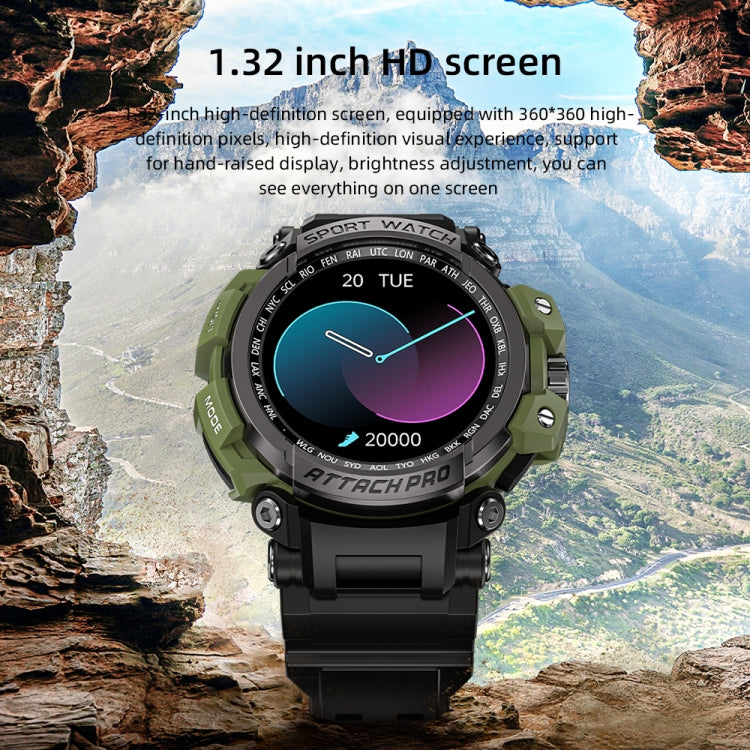 LOKMAT ATTACK Pro 1.39 inch BT5.1 Smart Sport Watch, Support Bluetooth Call / Sleep / Heart Rate / Blood Pressure Health Monitor(Silver Black) - free shipping - PMC TechLife - Order now!
