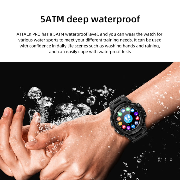 LOKMAT ATTACK Pro 1.32 inch BT5.1 Smart Sport Watch, Support Bluetooth Call / Sleep / Blood Oxygen / Heart Rate / Blood Pressure Health Monitor(Green) - Smart Watches by Lokmat | Online Shopping South Africa | PMC TechLife | Buy Now Pay Later Mobicred
