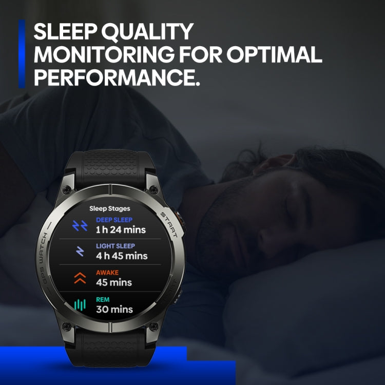 Zeblaze Stratos 3 Pro 1.43 inch AMOLED Screen Sports Smart Watch Support Bluetooth Call(Black) - free shipping - PMC TechLife - Order now!