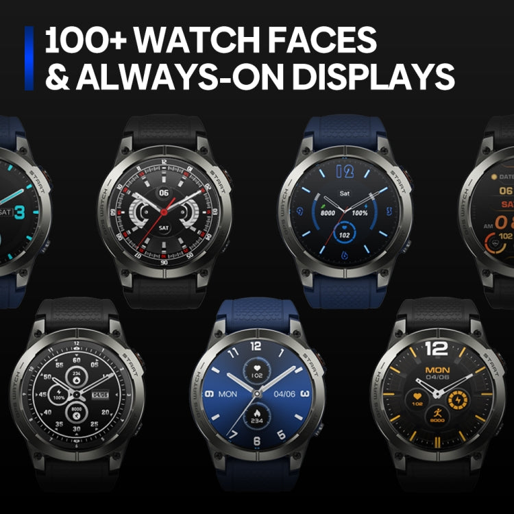 Zeblaze Stratos 3 Pro 1.43 inch AMOLED Screen Sports Smart Watch Support Bluetooth Call(Black) - free shipping - PMC TechLife - Order now!