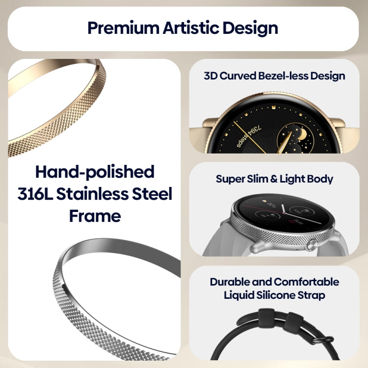 Zeblaze GTR 3 Pro 1.43 inch Screen Voice Calling Smart Watch, Support Heart Rate / Blood Pressure / Blood Oxygen(Gold) - free shipping - PMC TechLife - Order now!