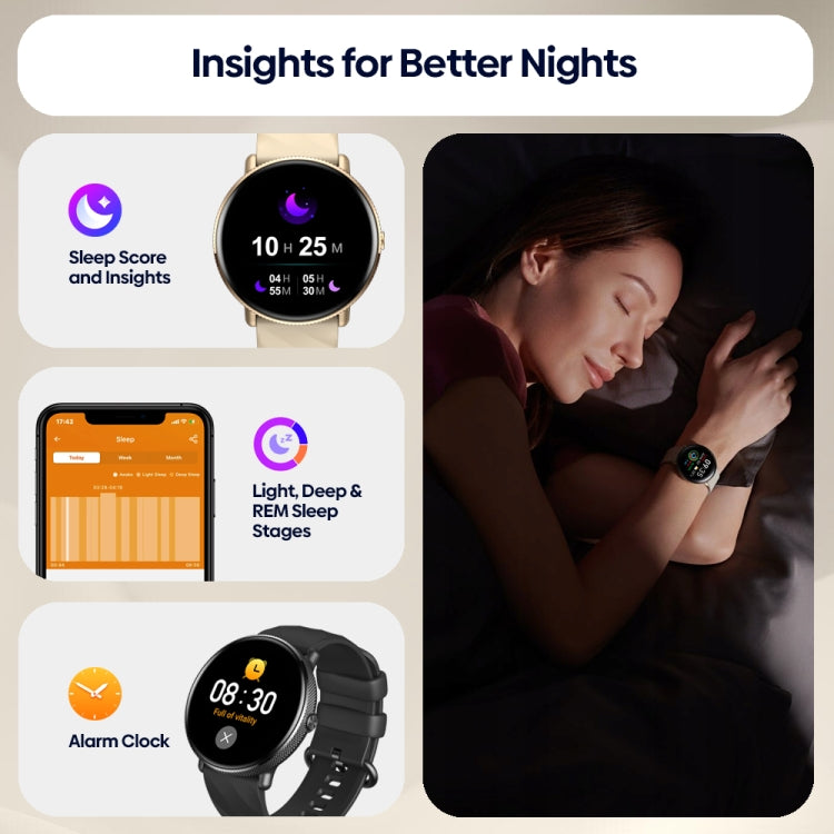 Zeblaze GTR 3 Pro 1.43 inch Screen Voice Calling Smart Watch, Support Heart Rate / Blood Pressure / Blood Oxygen(Black) - free shipping - PMC TechLife - Order now!