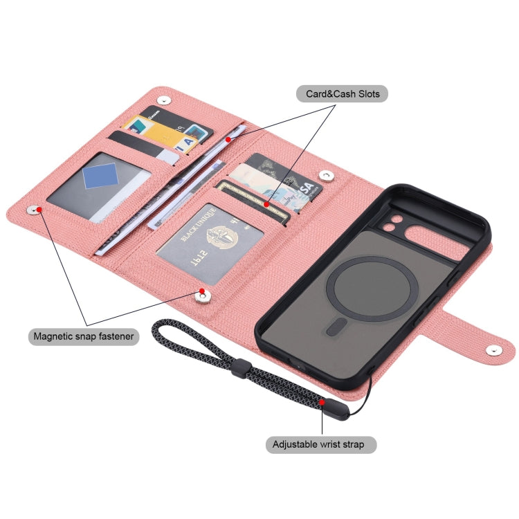 For Google Pixel 8 Pro ViLi GHA Series Shockproof MagSafe RFID Leather Attraction Horizontal Flip Phone Case(Pink) - free shipping - PMC TechLife - Order now!