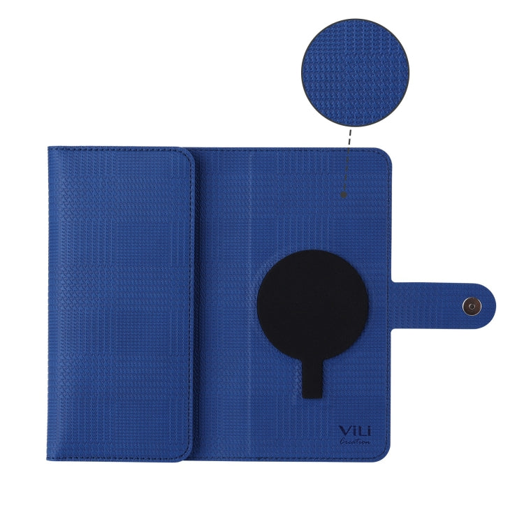 For Google Pixel 8 Pro ViLi GHA Series Shockproof MagSafe RFID Leather Attraction Horizontal Flip Phone Case(Blue) - Google Cases by ViLi | Online Shopping South Africa | PMC TechLife | Buy Now Pay Later Mobicred