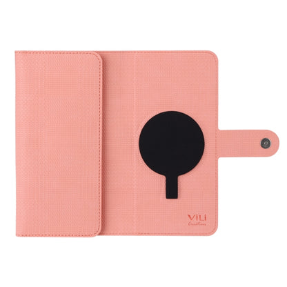 For Google Pixel 8 Pro ViLi GHB Series MagSafe Magnetic Zipper Leather Phone Case(Pink) - Google Cases by ViLi | Online Shopping South Africa | PMC Jewellery | Buy Now Pay Later Mobicred