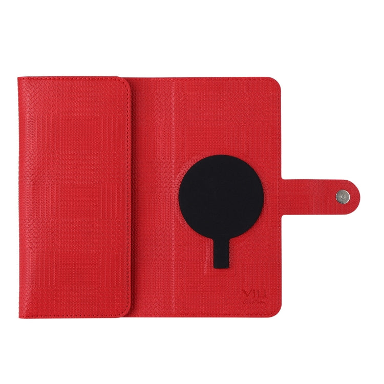 For Google Pixel 8 Pro ViLi GHB Series MagSafe Magnetic Zipper Leather Phone Case(Red) - free shipping - PMC Jewellery - Order now!