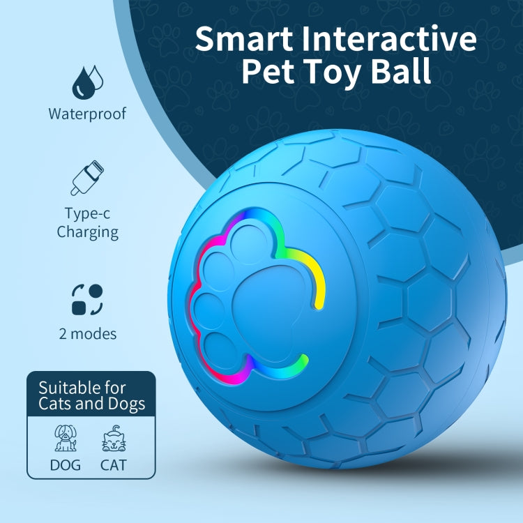 O5 Smart Pet Cat Toy Ball Luminous Yo-Yo Diameter 2.4 inches Standalone Version(Orange) - Rubber Silicone Toys by PMC Jewellery | Online Shopping South Africa | PMC Jewellery