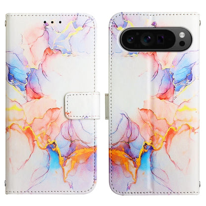 For Google Pixel 9 Pro PT003 Marble Pattern Flip Leather Phone Case(Galaxy Marble White) - Google Cases by PMC Jewellery | Online Shopping South Africa | PMC Jewellery | Buy Now Pay Later Mobicred