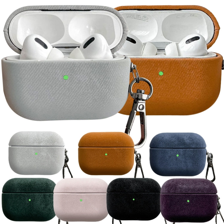 For AirPods Pro 2 Suede Earphone Protective Case(Brown) - For AirPods Pro 2 by PMC Jewellery | Online Shopping South Africa | PMC Jewellery | Buy Now Pay Later Mobicred