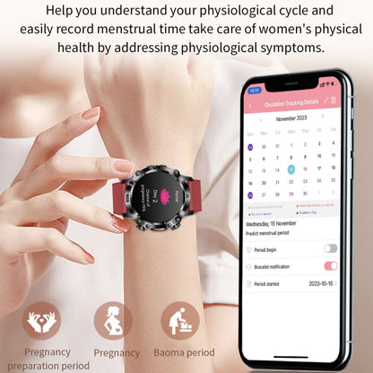 ET482 1.43 inch AMOLED Screen Sports Smart Watch Support Bluethooth Call /  ECG Function(Black Silicone Band) - Smart Watches by PMC Jewellery | Online Shopping South Africa | PMC Jewellery