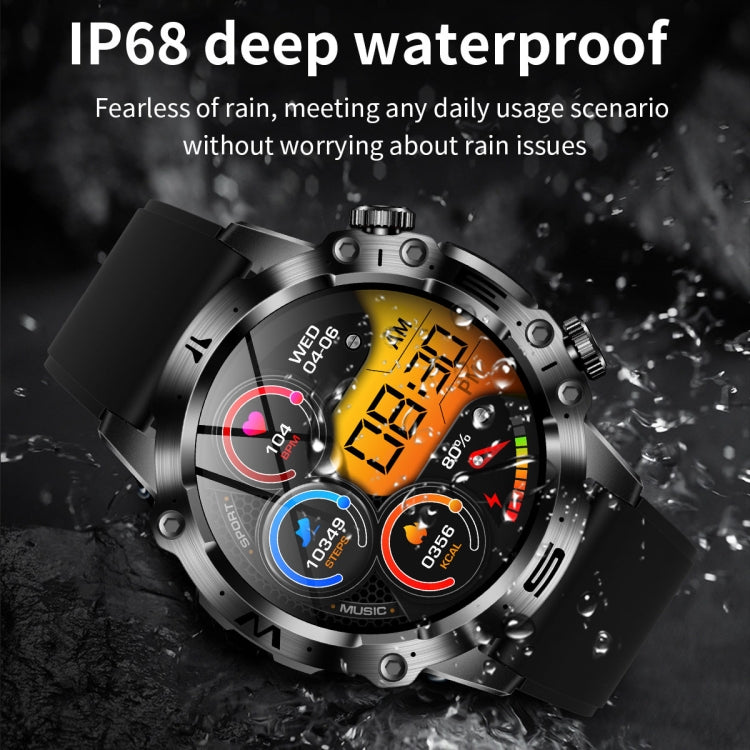 ET482 1.43 inch AMOLED Screen Sports Smart Watch Support Bluethooth Call /  ECG Function(Black Silicone Band) - Smart Watches by PMC Jewellery | Online Shopping South Africa | PMC Jewellery