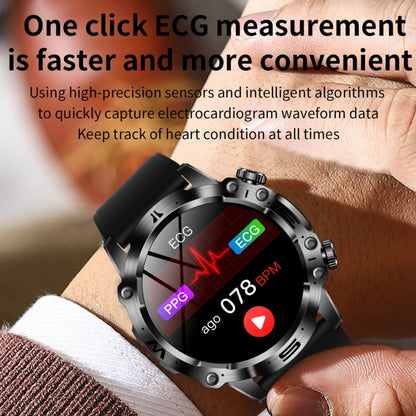 ET482 1.43 inch AMOLED Screen Sports Smart Watch Support Bluethooth Call /  ECG Function(Red Silicone Band) - Smart Watches by PMC Jewellery | Online Shopping South Africa | PMC Jewellery