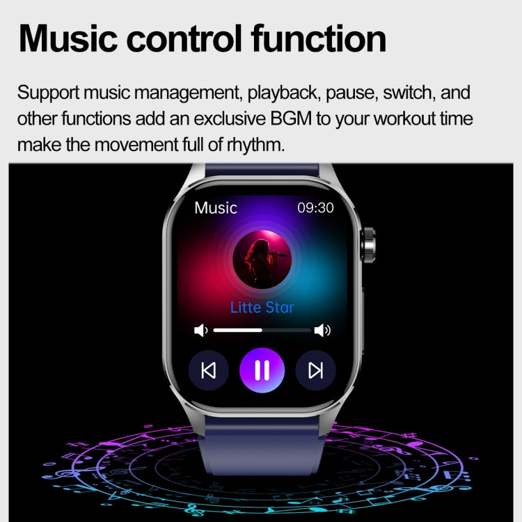 ET580 2.04 inch AMOLED Screen Sports Smart Watch Support Bluethooth Call /  ECG Function(Black Butterfly Buckle) - Smart Watches by PMC TechLife | Online Shopping South Africa | PMC TechLife